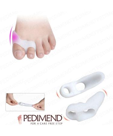 Pedimend Silicone Gel Toe Separator - Hallux Valgus Relief Pain Prevention for Men & Women - 2 Pairs Included - Buy Online on GoSupps.com