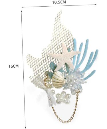 FRCOLOR 1pc Wedding Tiara Hair Barrette Bridal Headpieces for Wedding Bride Hair Clip Beach Party Hair Headdress Girl Hair Clips Bridal Hair Clip Crystal Headpiece Headband - Buy Online on GoSupps.com