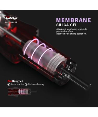 CNC Tattoo Cartridges Needles with Membrane - 5Pcs Disposable Mixed Sizes 1003RL 1209RS 1215RM 1209RL 1007RLT EN04-SYZ - Buy Online on GoSupps.com