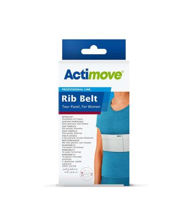 Professional Two-Panel Rib Belt for Women - Elastic Chest Wrap for Rib Support & Protection | Universal Size White - Compression for Sore Bruised Cracked or Dislocated Ribs - Buy Online on GoSupps.com