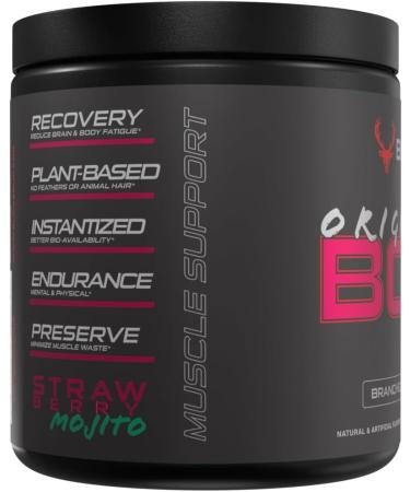 Bucked Up Original BCAA 2:1:1 Branched Chain Essential Amino Acids - Supplement Powder - | 100% Pure 2:1:1 Instantized Formula | Pre/Post Workout | 30 Servings | (Strawberry Mojito Flavor) - Buy Online on GoSupps.com