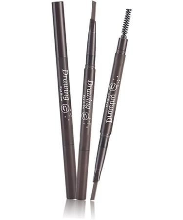 Healeved 2pcs 2 1 Eyebrow Pencils Black Eyebrow Pencil Brow Spoolie Brush Braider Eyebrow Pencil Black Tool 1 count (Pack of 1) As Shownx2pcs - Buy Online on GoSupps.com