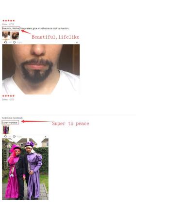 Realistic Black Human Hair Fake Face Beard and Mustache for Men - Invisible Costume Beard for Adults - Buy Online on GoSupps.com