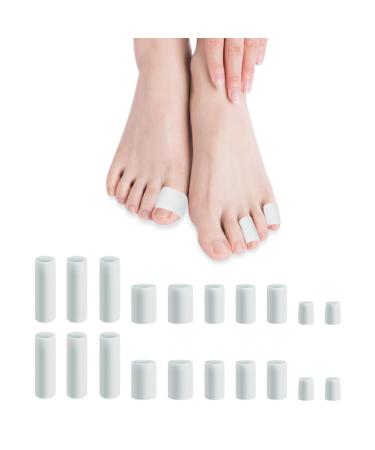 20PCS Toe Separators for Women Hammer Toe Straightener Toe Protectors Women Silicone Toe Protectors Pinky Toe Protector Big Toe Protectors Gel Toe Protector Toe Sleeves Toe Protectors Toe Spacers