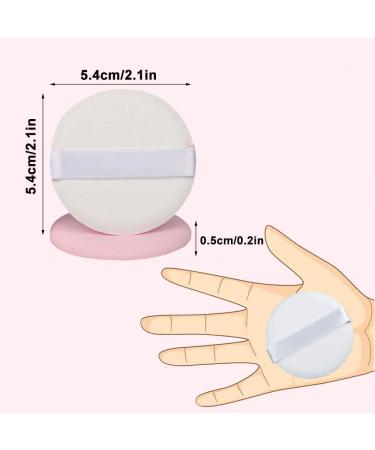 42 PCS Cosmetic Powder Puff For Face Powder Makeup Foundation Sponge Air Cushion Powder Puff Round Latex-free Blending Sponge for Liquid Foundation Cream Powder Concealer - Buy Online on GoSupps.com