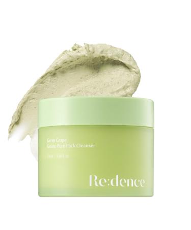 Green Grape 3-in-1 Gelato Pore Pack Cleanser Pore Exfoliating Scrub Mud Mask Pack No Tightness Korean Skin Care 100ml / 3.38 fl oz