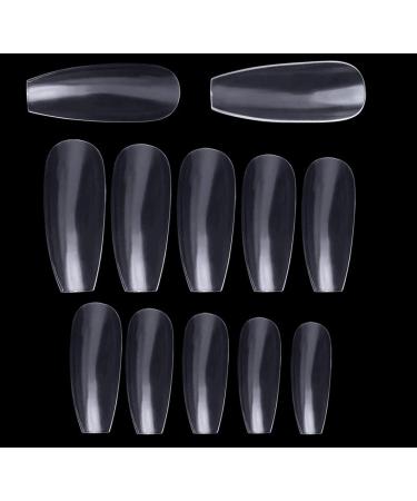 500 Transparent Artificial Fingernails - DIY Nail Art & Studio Supplies | 10 Sizes Available - Buy Online on GoSupps.com
