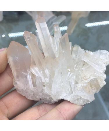 Natural Crystal Rough Natural Clear White Quartz Crystal Cluster Drusy Specimen Reiki Stone Column Point Stone Mineral Specimen - Buy Online on GoSupps.com