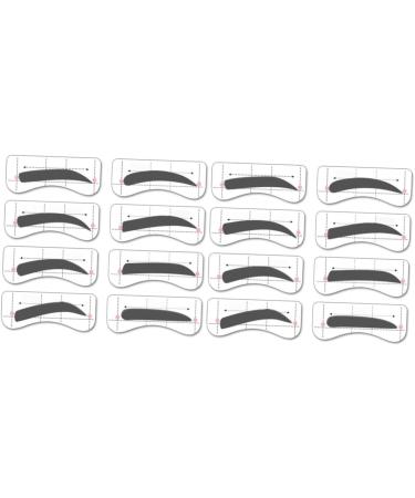 Beavorty 64 Pairs 8 Eyeshadow Eyebrow Stickers Kits Eyebrow Card Eye Shadow Makeup Tools Eyebrow Trimming - Buy Online on GoSupps.com