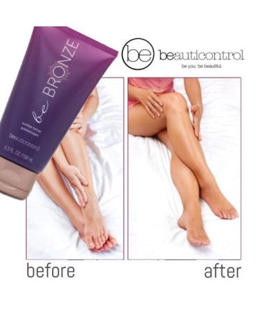Beauticontrol BE Bronze Sunless Tanner 5.3oz With Mitt.