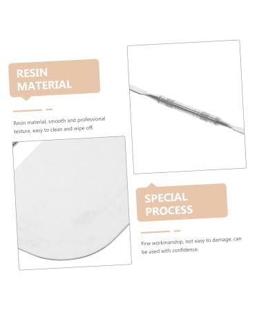 Hemoton Makeup Palette Set - Professional Foundation & Mixing Tray - Stainless Steel Nail Plate - 12.6x7.5cm - Perfect for Makeup Artists - Buy Online on GoSupps.com