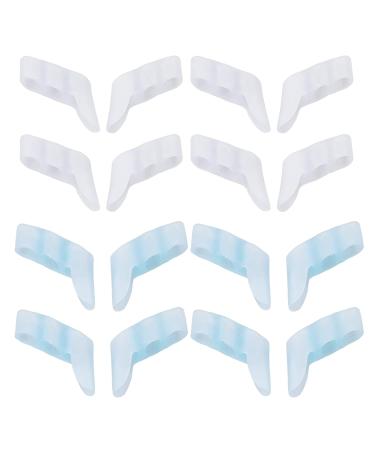 Soft Silicone Little Toe Separator - 8 Pairs | Breathable 3-Hole Overlapping Toe Protector for Scuff Protection - Buy Online on GoSupps.com