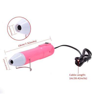 Mofa Embossing Mini Heat Gun with Stand | 150W Electric Heating Nozzle for DIY Embossing and Paint Drying | Multi-Purpose Hot Air Gun (Pink White) - Buy Online on GoSupps.com