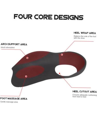 2 Pairs Men's Insoles - Plantar Foot Pads Flatfoot Cushions & Protective Shoe Inserts for Comfort - Buy Online on GoSupps.com