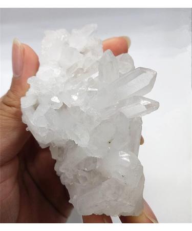 Natural Crystal 70g Natural Clear Crystal Stone Cluster Beautiful White Quartz Crystal Cluster JIZTGEDM - Buy Online on GoSupps.com
