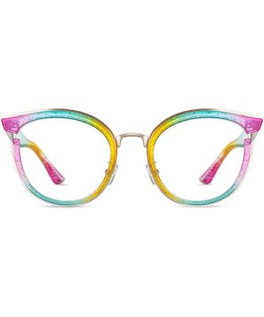 Hoyee Blue Light Blocking Glasses for Women and Men - Computer Gaming Rainbowcateye Design - Buy Online on GoSupps.com