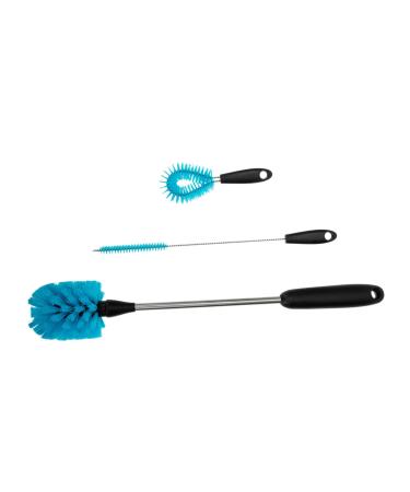 Gleavi 3 sets cup cleaning brush drinking glass cups vase water jug with straw drinking cup accessories Exercise accessories practical cleaning brush 1 piece (1 Pack) Different colors x 3 pieces