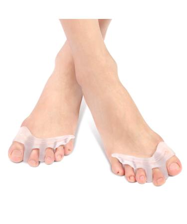 Hallux valgus toe spreader silicone toe spreader big toe extenders hammer toe toe toe correction claw toe correction for hammer toe bale toe pain relief 1 pair separate di gel