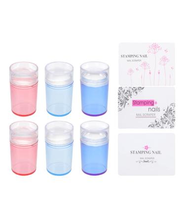 Beaupretty Clear Jelly Nail Art Stamper Kit - Double-Sided Silicone Punch & Scraper 3 Set (Random Color) - DIY Nail Art Tools for Perfect Designs - Buy Online on GoSupps.com