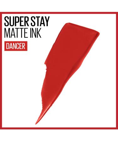 Maybelline Super Stay Matte Ink Liquid Lipstick in Dancer Brick Red - Long Lasting High Impact Color - 16H Wear - 0.17 Fl Oz - Buy Online on GoSupps.com