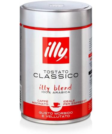 illy Coffee Classico Ground Coffee Medium Roast 100% Arabica Coffee Beans 250g - Buy Online on GoSupps.com