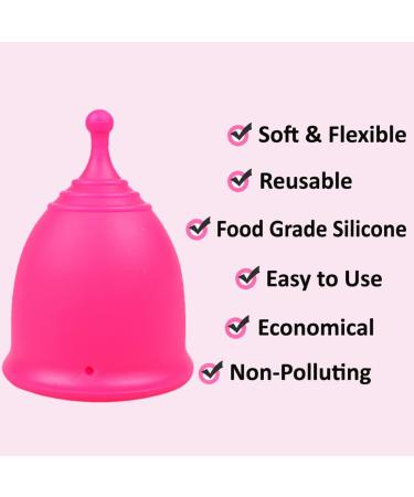 SHORDY Menstrual Cup (Small) - Soft & Flexible 12 Hours Comfort Eco-Friendly Alternative to Pads & Tampons - Buy Now - Buy Online on GoSupps.com