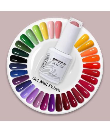 ArteClavo Soak Off UV LED Gel Nail Polish Hybrid Varnish 99Colors Nail Art Charm Manicure Semi-Permanent Base Top Coat Nails Gel - (Color: 522) - Buy Online on GoSupps.com