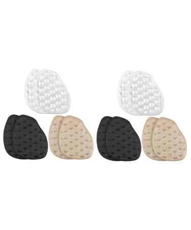 Healvian 6 Pairs High Heels Forefoot Pad Gel Guard Foot Care Shoe Accessory Gel Forefoot Gel Pad High Heels Half Pads Girl High Heel Insoles Non-Skid Pads Particles Damping