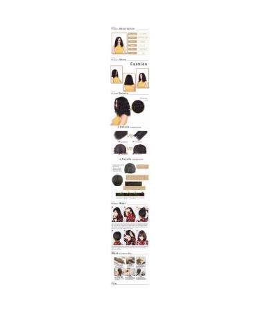 HBINGBING 14 Short Bob Water Wave Wig - Natural Black Synthetic Hair for Women - High Temperature Fiber - Buy Online on GoSupps.com