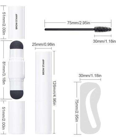 miduoidn 1 Set Universal Eyebrow Powder Professional Brown Stencil Shaping Tool Beauty Accessory Tool Kit Valentines Day for Salon - Buy Online on GoSupps.com