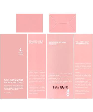 Horuili Collagen Sleeping Mask Collagen Night Wrap Mask Collagen Night Mask Peel Off Face Mask Moisturizing & Firming 75ml/Half Bottle - Buy Online on GoSupps.com