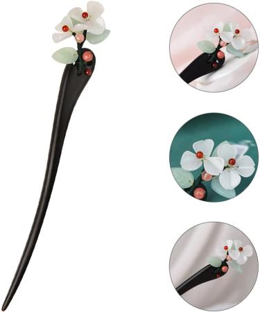 LALAFINA Hanfu Hairpin Flower Hair Chopsticks Flower Headpiece Vintage Hair Accessories Hair Barrettes Decorative Hair Clips Wood Hair Sticks Hair Pin Miss Japan Tassel Ebony - Buy Online on GoSupps.com