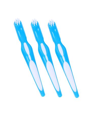 Sewoart 6 piece Double prosthesis nursing Bek prosthesis cleaning brush prosthesis brush denture cleaner double -sided dentist denture brush