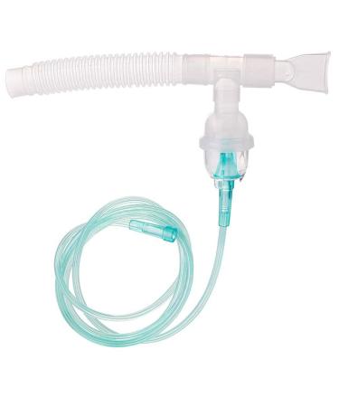 2 Pack Disposable T-Mouthpiece, Latex Free, 7' Tubing and 6" Reservoir, Universal Size