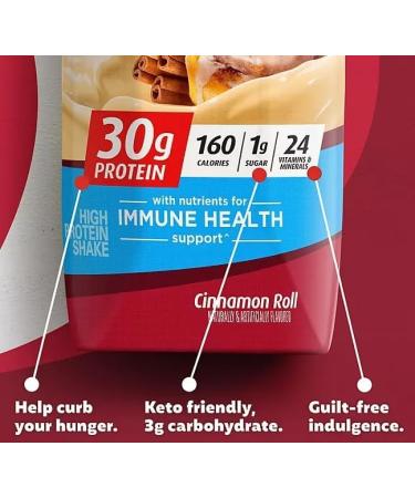 Premier Protein 30g High Protein Shake Cinnamon Roll 11 fl. oz. 15 pk. - Buy Online on GoSupps.com