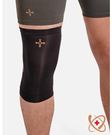Tommie Copper Core Compression Infrared Knee Sleeve  Unisex  Men & Women  4D Stretch Infrared Infused  Self-Warming Sleeve for Muscle Support & Stability - Black - Large - Buy Online on GoSupps.com
