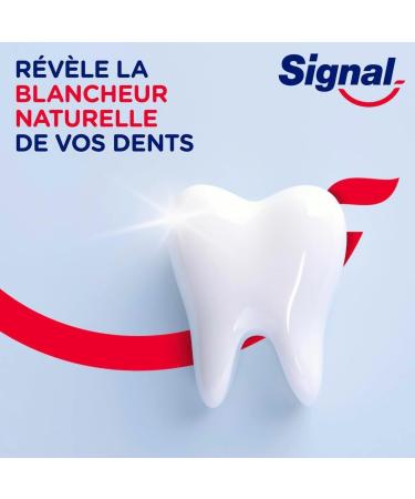 SIGNAL - Activated Charcoal Whitening System Toothpaste - Whiter teeth in 1 week - Natural whiteness - 95% ingredients of natural origin (pack of 6x75ml) - Buy Online on GoSupps.com