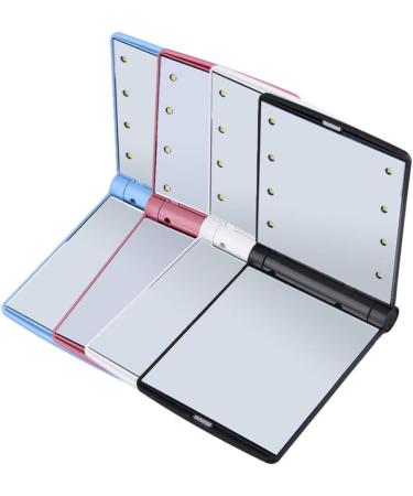 Portable Mirror Makeup Vanity Mirror Folding Comestic Mirror Double-sided Makeup Mirror Compact Led Mirror Mini Mirror Small Mirror Double Sided White - Buy Online on GoSupps.com