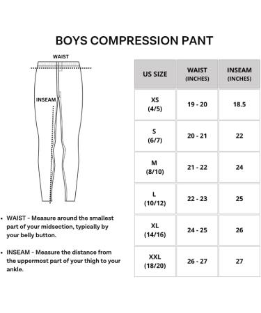 3 Pack Youth Boys Compression Pants Leggings Tights Baselayer Set 7 - Medium | Cold Gear for Sports, Football, Basketball - Buy Online on GoSupps.com