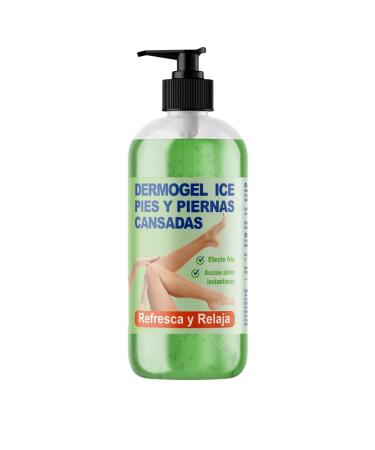 QKnatur - Cold Effect Gel Feet and Legs Tired Swollen or Varicose Veins - 500ml - Feeling Relief and Well-being - Refreshing anti-inflammatory and relaxing. circulation stimulators