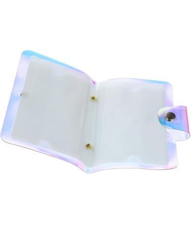 Stahad nail template card holder manicure organizer business slots briefing bag nail-kits etui for nail pressure templates nail plate nail holder picture the pet print 14.5x10.5cm as shown