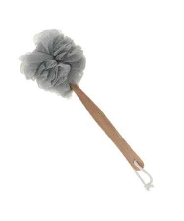 B Baosity Shower Sponge with Handle Soaping the Back with Soaping Aid Sponge on a Handle - Gray