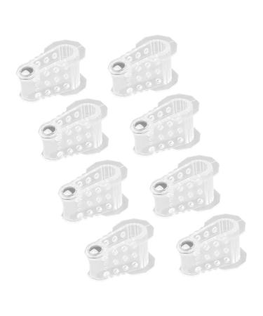 Hemoton 4 Pairs Magnetic Splitter Hammertoe Splint Thumb Splints Hammer Straightener Separators for Women Dividers Bunion Sebs Transparent Big Correctors Foot