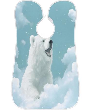 Blue Sky Polar Bear Beard Bib Apron - Best Beard Hair Catcher for Men | Perfect Gifts for Dad Husband | Fathers Day & Christmas - Buy Online on GoSupps.com