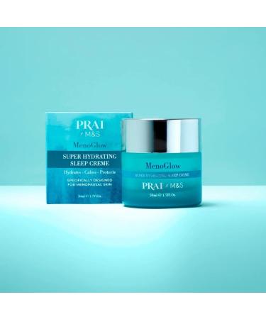 PRAI BEAUTY MenoGlow Super Hydrating Night Cream Overnight Face Moisturisers for Perimenopause Menopause Anti Aging Face Cream for Night | 50ml - Buy Online on GoSupps.com