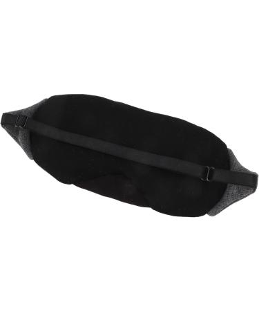 Adjustable Cotton Eye Cover for Sleeping | Light Blocking Eyeshade | Comfortable Travel Eye Mask (Black - Buy Online on GoSupps.com