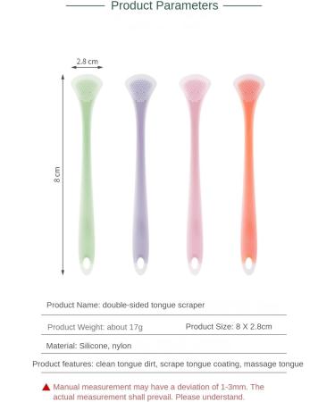 Dcniyt Tongue Scrapers - Soft Silicone Head Portable Non-Slip Tongue Cleaners for Fresh Breath (Orange & Green) | Gentle Oral Care - Buy Online on GoSupps.com