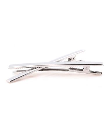 Haodeba 20 Pcs Premium Stainless Steel Alligator Hair Clips 8cm/3 Inch - Silver Hair Pins - Buy Online on GoSupps.com