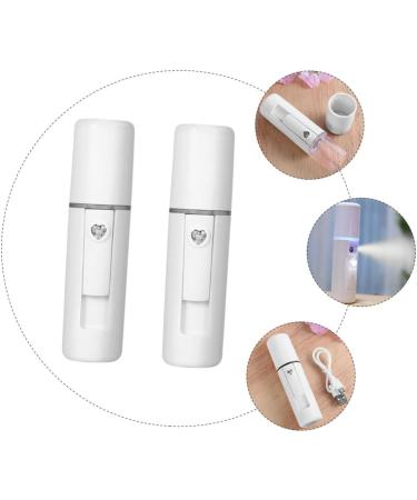 MUSISALY 2pcs Spray Meter Face Hydrating Moisturizer Moisturizing Mister Portable Diffuser Plastic White - Buy Online on GoSupps.com
