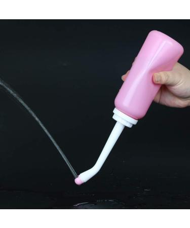 Postpartum Peri Bottle 17oz/500ml - Portable Bidet for Feminine Care & Travel | Upside Down Vaginal Wash Spray - Buy Online on GoSupps.com